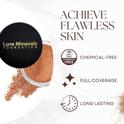 Lure Minerals All-Over Face Bronzer - Warmth Shade | Large 1 oz Jar for Radiant Glow