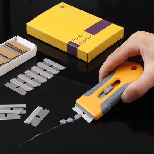 Bates- Single Edge Razor Blades, 100 Pack, Stainless Steel Razor Blades Single Edge Blades, Straight Edge Razor Blade, Scraper Blades, Single Edge Razor Blade, Straight Edge Razor Blades