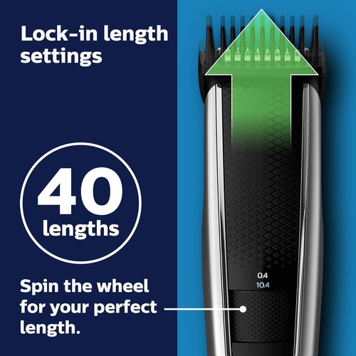 Philips Norelco Beard Trimmer & Hair Clipper Series 5500 - Cordless, Washable Design, No Blade Oil Needed - BT5511/49