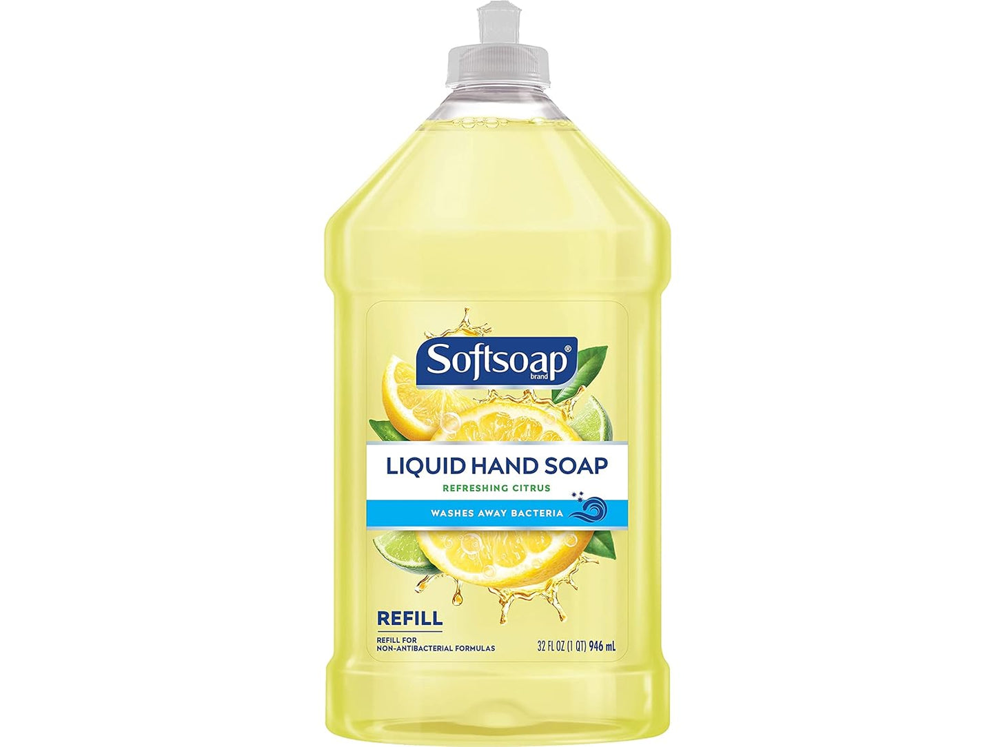 Softsoap Liquid Hand Soap - Refreshing Citrus Lemon Scent, 32 Fl Oz Refill