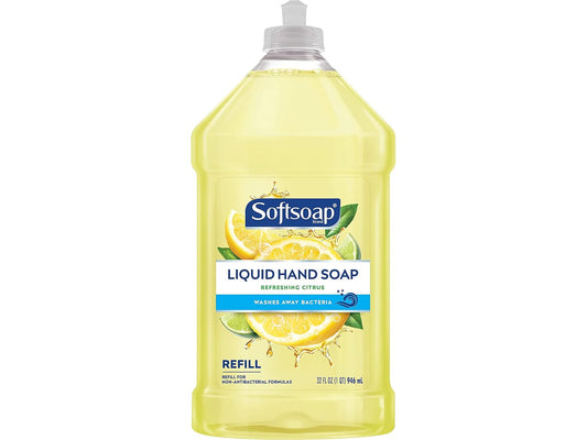 Softsoap Liquid Hand Soap - Refreshing Citrus Lemon Scent, 32 Fl Oz Refill