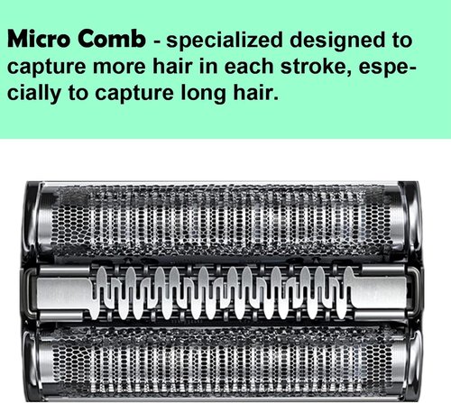 Braun Series 7 Replacement Head 73S - Compatible Shaver Head for Braun Razor Models 7020s, 7025s, 7085cc