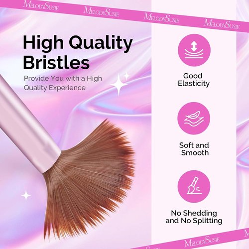 MelodySusie Acrylic Nail Brush Set - 4 Professional Brushes for Acrylic Powder & 3D Nail Art | Sizes 8/12/14/16