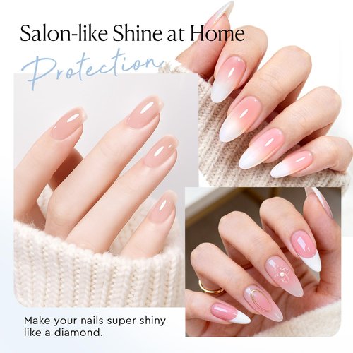 AZUREBEAUTY Instant Dry Top Coat - Quick-Drying Clear Nail Polish with High Gloss Shine & Chip Resistance