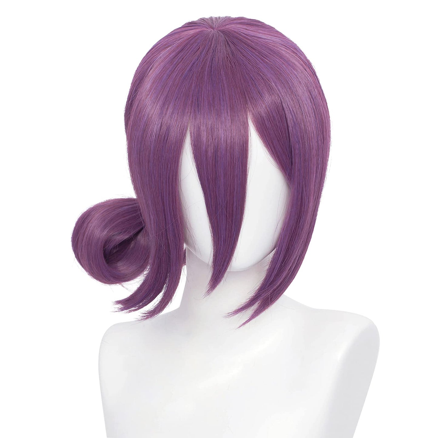 XiongXiongLe Man Reze Purple Ponytail Cosplay Wig Anime Chainsaw Heat Resistant Fiber Synthetic Women's Costume Hair with Cap Wig for Party Halloween(Reze)