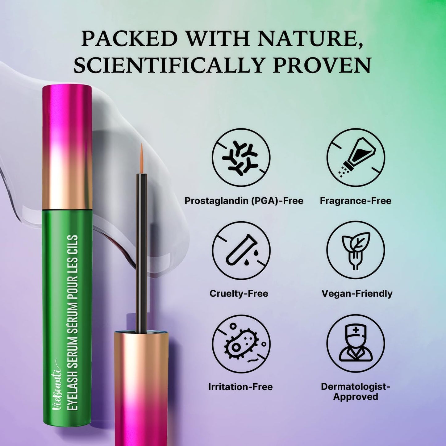 VieBeauti Eyelash Serum - Daily Conditioning for Healthier Lashes | Vegan & Cruelty-Free Formula