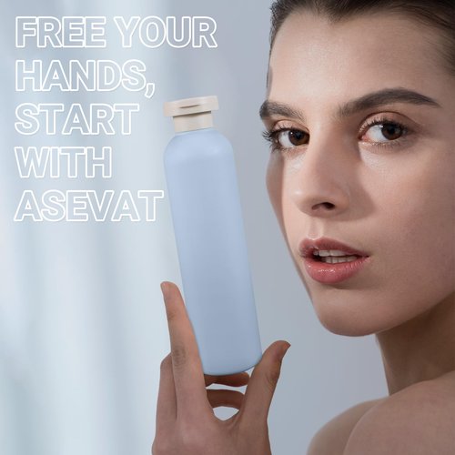 ASEVAT 8.8oz 4pack Refillable Travel Shampoo and Conditioner Bottles, Travel Size containers, Travel Bottle for toiletries, Squeeze Bottles with Flip Cap, Empty Plastic Leak Proof Travel Bottles