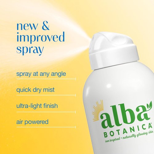 Alba Botanica Hydrating Sunscreen Spray - SPF 50 Broad Spectrum Protection, Water Resistant, 5 Fl. Oz