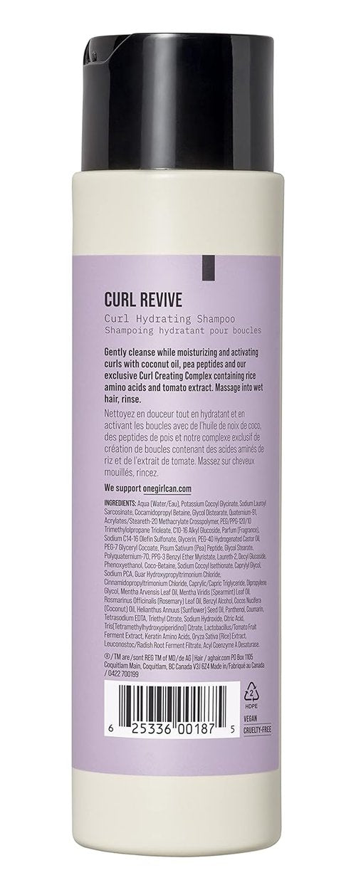 AG Care Curl Revive Hydrating Shampoo - Moisturizing Formula for Curly Hair | 10 Fl Oz