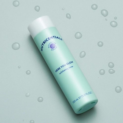 Nu Skin Here You Glow Face Exfoliator Toner - Unclog Pores & Prevent Acne | 150 ml | Hydrating Formula with Salicylic & Glycolic Acids