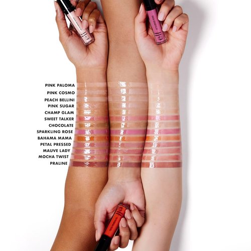 e.l.f. Lip Plumping Gloss - Hydrating High-Shine Formula for Fuller Lips | Pink Paloma, 0.1 Fl Oz