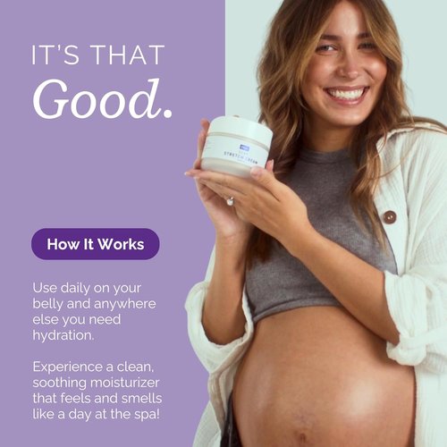CoBoo Silky Stretch Cream - Maternity Stretch Mark Cream | Paraben-Free 7oz Formula for Skin Elasticity & Mark Reduction