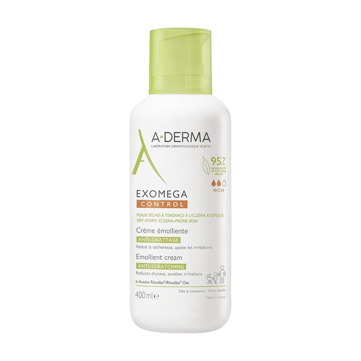 Aderma Exomega Emollient Cream - Nourishing Hydration for Dry Skin | 400ml