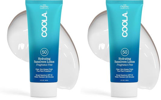 COOLA Organic Sunscreen SPF 50 - Dermatologist Tested Body Lotion for Daily Protection | 5 Fl Oz, Vegan & Gluten Free
