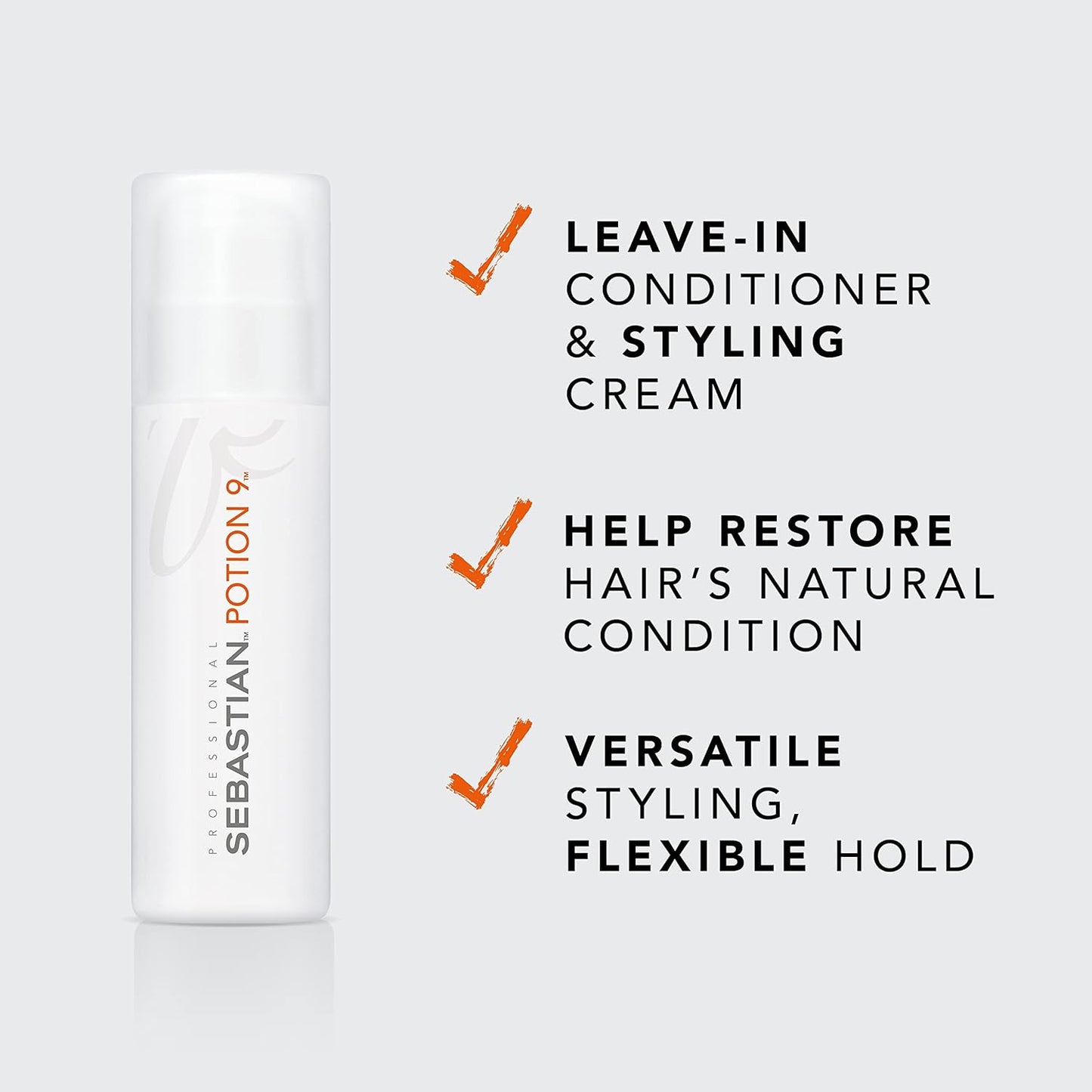 Sebastian Professional Potion 9 Hair Styling Treatment - Leave-In Conditioner & Versatile Styling Cream with Botanical Extracts & Jojoba Oil