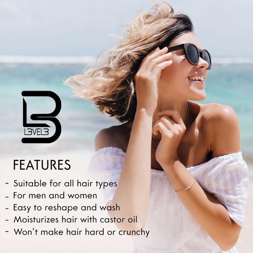 L3 Level 3 Sea Salt Texturizing Spray - Light Hold for Beachy Waves & Texture - 8.45 Fl Oz