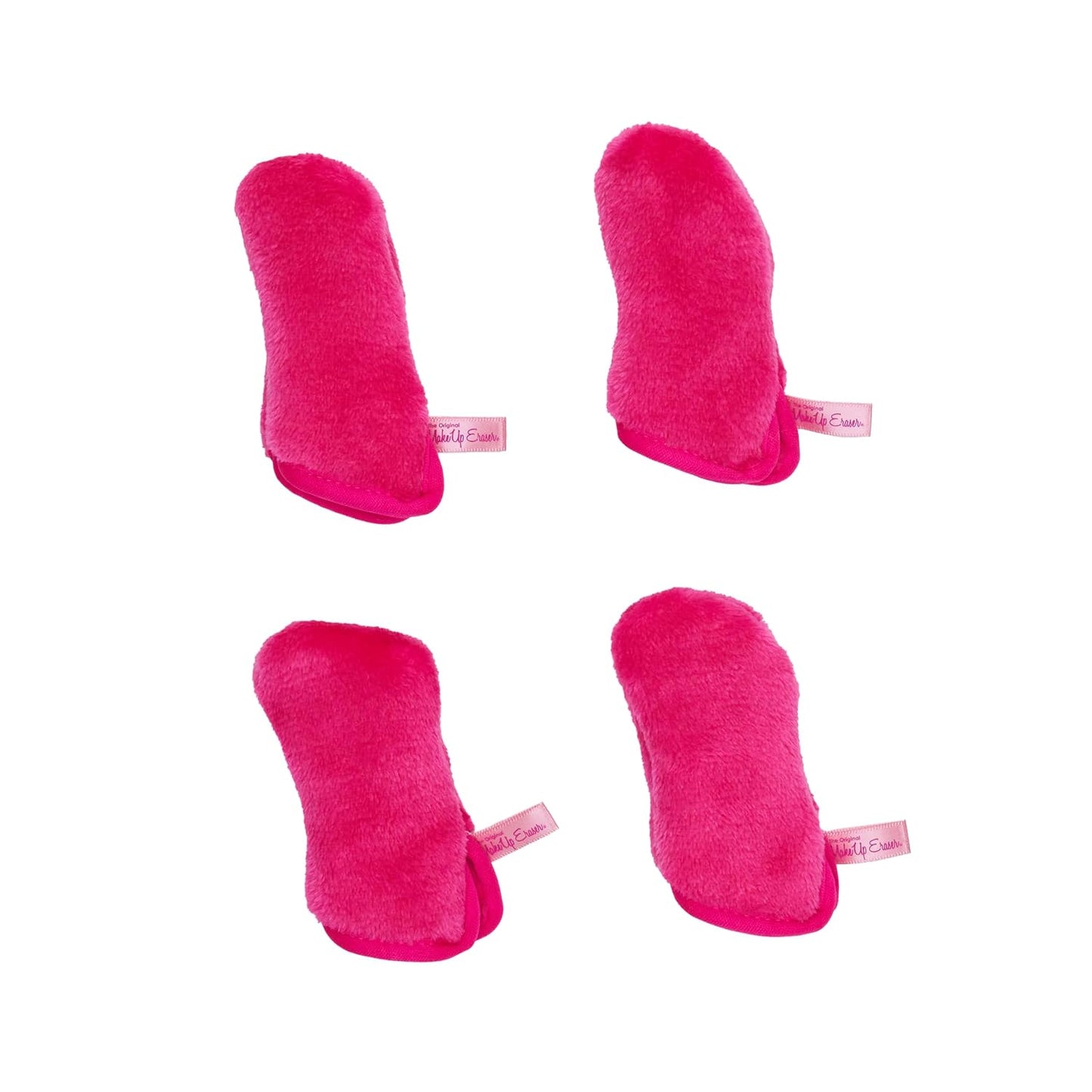 The Original MakeUp Eraser Eye MITT - Effortlessly Remove All Eye Makeup With Water | Pack of 4 Mitts + Laundry Bag