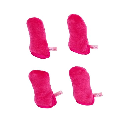 Original MakeUp Eraser Eye MITT - Effortlessly Remove All Eye Makeup With Water | Pack of 4 Mitts + Laundry Bag