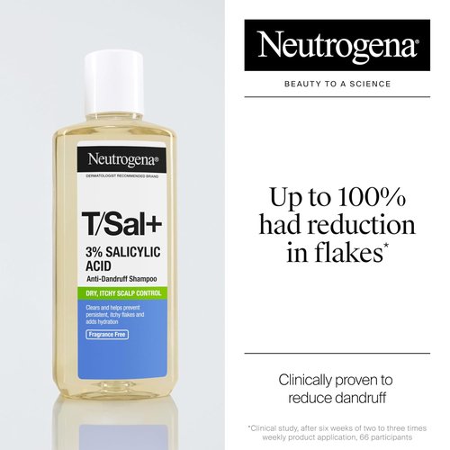 Neutrogena T/Sal Anti-Dandruff Shampoo - 3% Salicylic Acid for Scalp Relief | 8 fl. oz