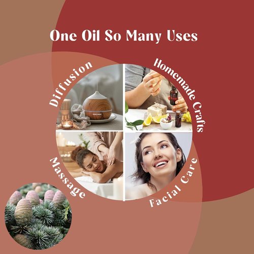 Cedarwood Essential Oil - Aromatic Diffuser Blend for Home | 1 Oz Bottle