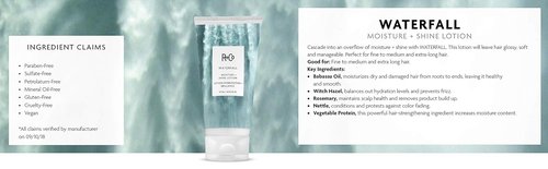 R+Co WATERFALL Moisture + Shine Lotion - Lightweight Hydration & Frizz Control for All Hair Types