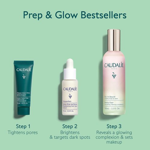 Caudalie Best-Sellers Skin Care Gift Set - Full-Size Beauty Elixir & FREE Detox Mask + Radiance Serum