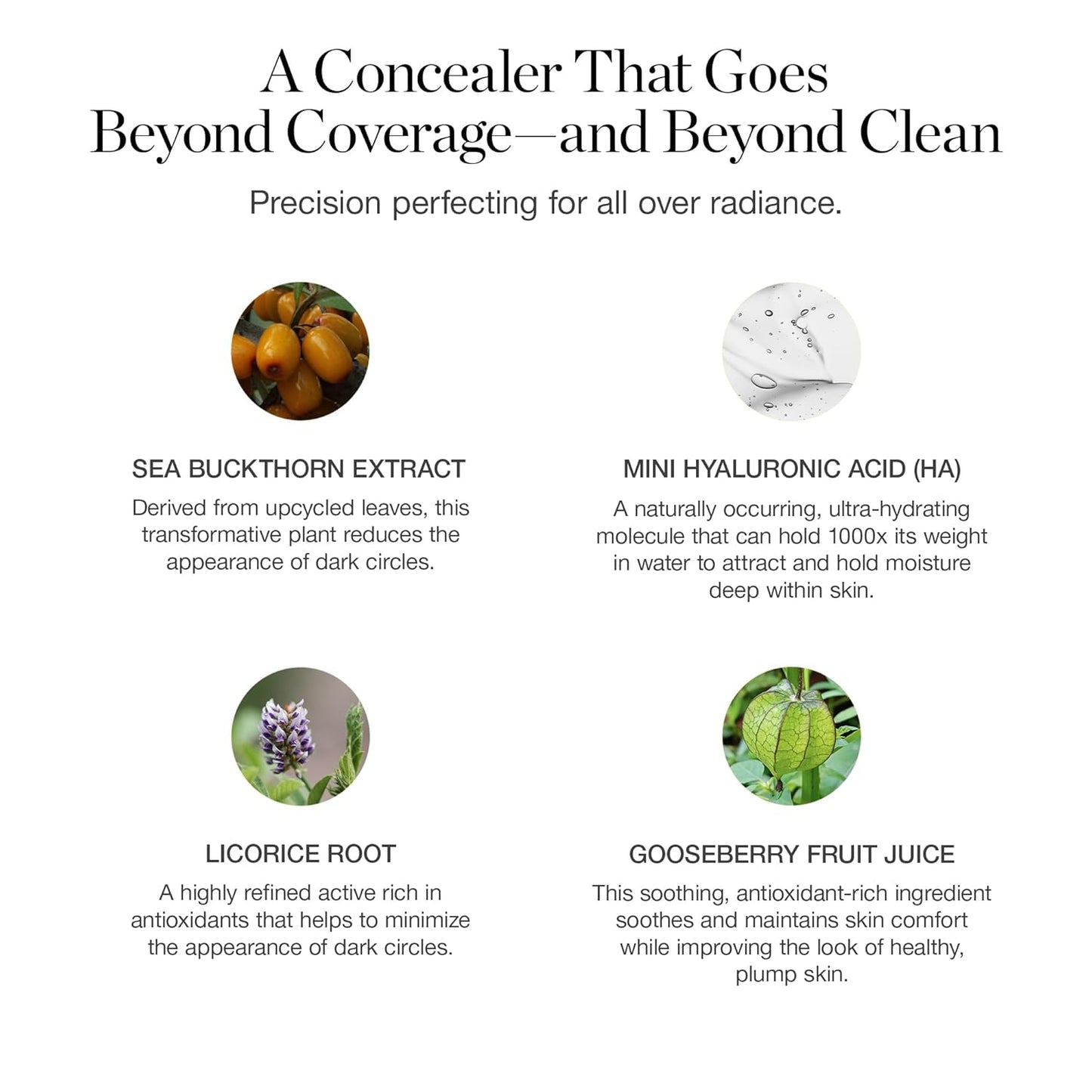 BALSAM Ogee Complexion Perfecting Under Eye Concealer - Organic Full Coverage - Buildable Medium Tan (Warm Undertones)