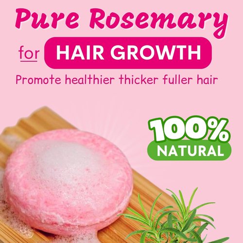 Muun Rosemary Shampoo & Conditioner Bar - Strengthening, Volumizing Solid Soap for Oily Hair, pH Balanced