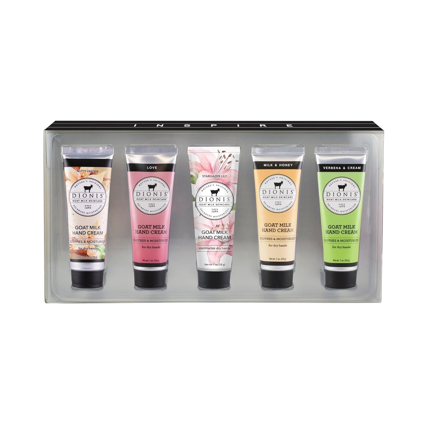 Dionis Goat Milk Hand Cream - Nourishing Moisturizer | 1 oz - Pack of 5 for Soft Skin