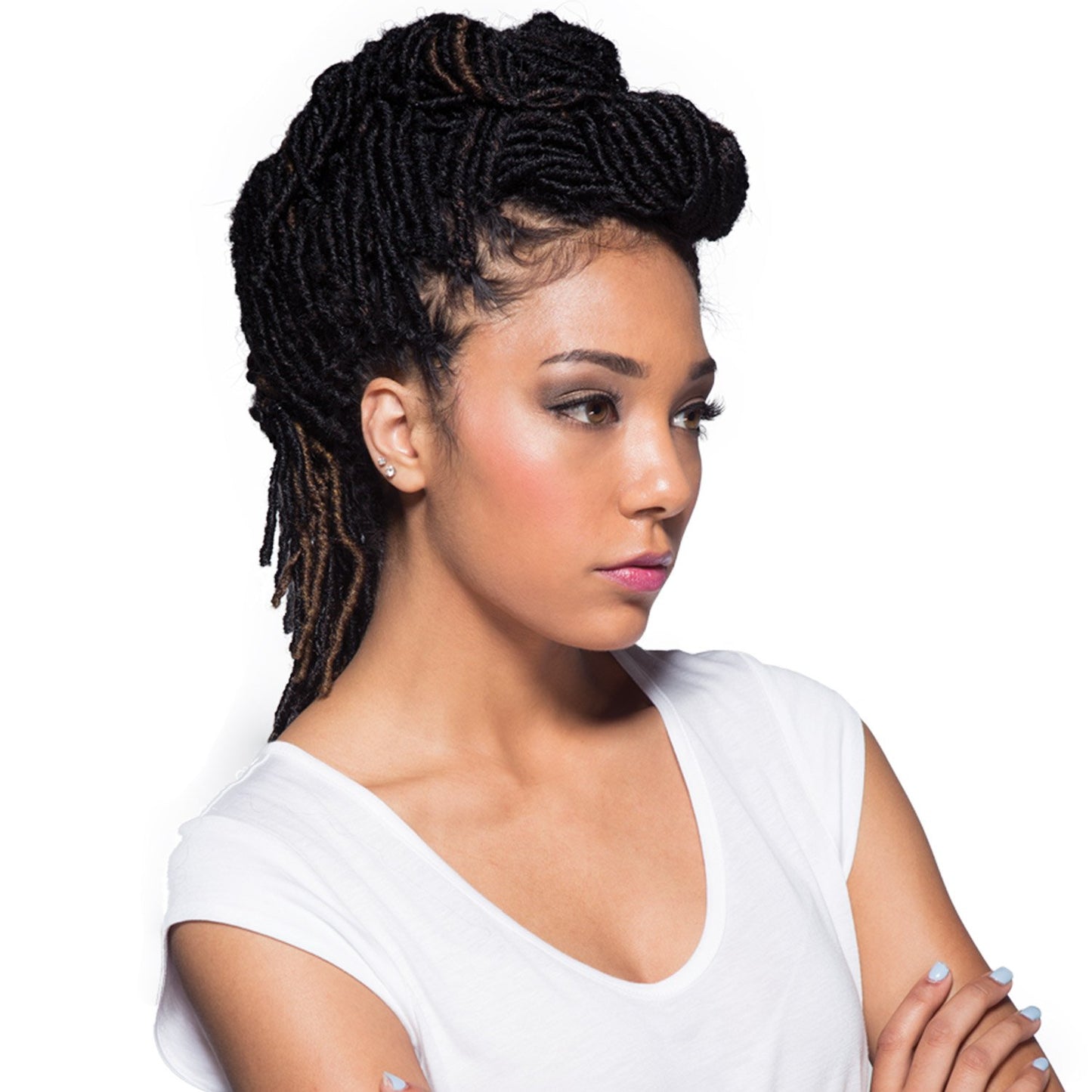 Bobbi Boss Synthetic Hair Crochet Braids African Roots Braid Collection Nu Locs 14" (4-PACK, BUG)