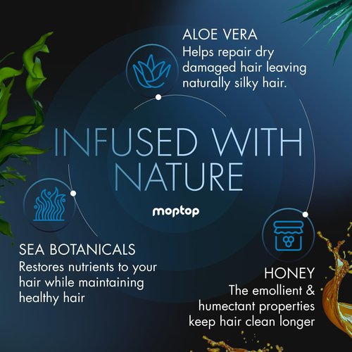 MopTop Salon Daily Conditioner - Color Safe Moisturizer for Dry, Damaged Hair | Sulfate & Paraben Free, 12oz