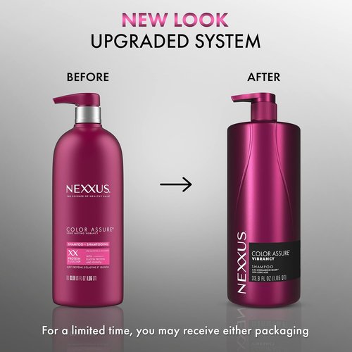 Nexxus Color Assure Shampoo - Vibrant Care for Color-Treated Hair | 33.8 oz with Chromabond Sealer