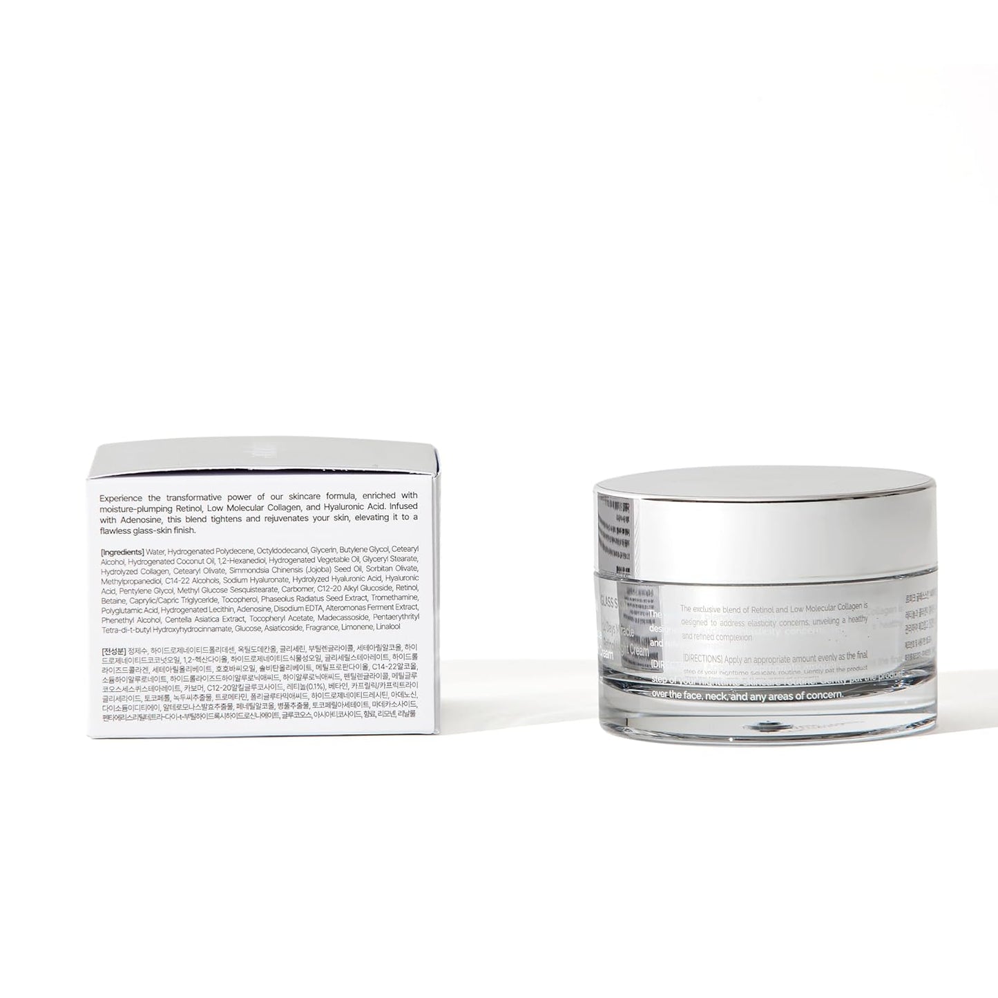 Skiennix Retinol Night Cream 1.69oz - Premium Korean Overnight Repair for Face & Neck - Hydrating, Anti-Aging Formula