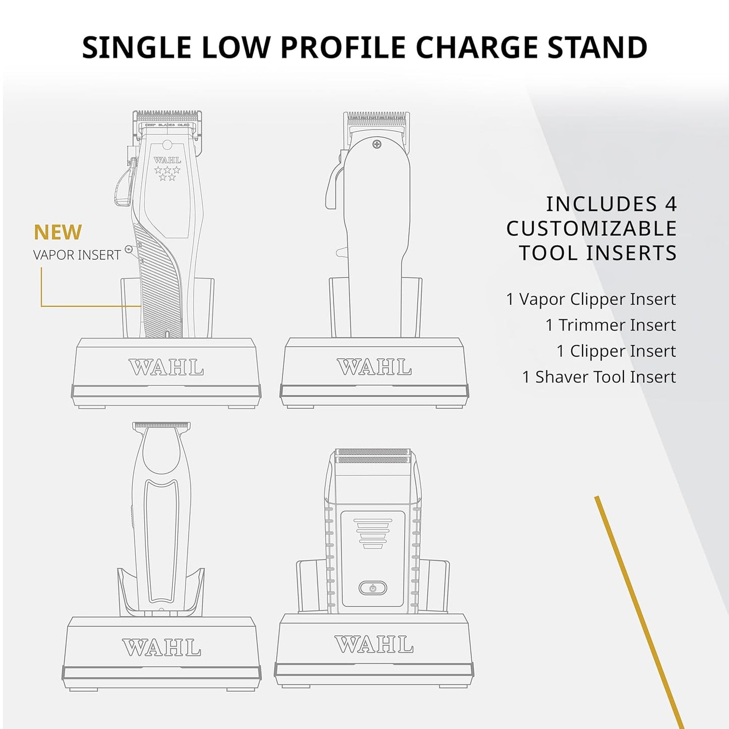 Wahl Professional 5 Star Vapor Clipper - Corded/Cordless with Adjustable F32 Fadeout Blade | Barber Bundle
