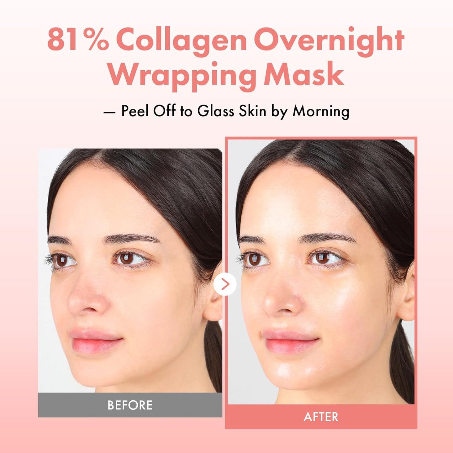 TOSOWOONG Collagen Overnight Wrapping Mask - 81% Collagen Peel Off for Firm, Glowing Skin | 75 ml