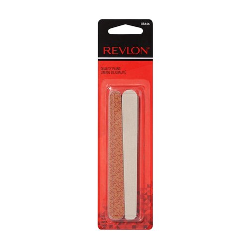 Revlon Dual-Sided Nail File | Compact Emery Boards for Smooth, Shaped Nails | Pack of 10