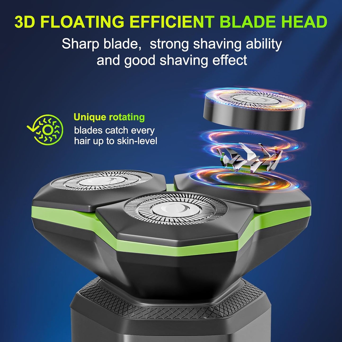 Skiennix Electric Razor for Men - 3D Floating Head with Magnetic Detachable Feature | Perfect for Travel & Business