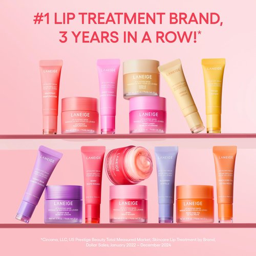 LANEIGE Lip Glowy Balm, Peach Iced Tea: Sheer Tinted Lip Moisturizer with Shea Butter, for Hydrating Shine & Soft Lips