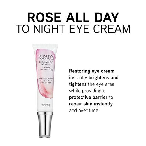 Physicians Formula Rosé All Day Eye Cream - Reduces Dark Circles & Puffiness | Hypoallergenic, Dermatologist Tested
