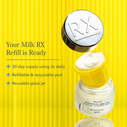 Beekman 1802 Collagen Face Cream Refill Pod - Advanced Anti-Aging Moisturizer with Goat Milk Exosomes & Polypeptides, 1.69 fl oz