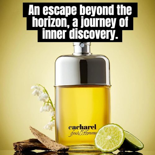 Cacharel Pour L'Homme Cologne - Woody & Spicy Fragrance with Cedar Wood & Bergamot | 3.4 Fl Oz
