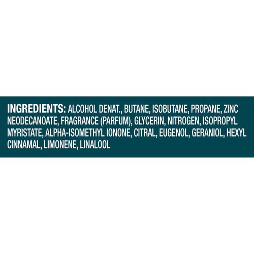 Degree Men Whole Body Deodorant Spray Ocean Chill Scent, Aluminum Free 72H Odor Protection 2.9 FO