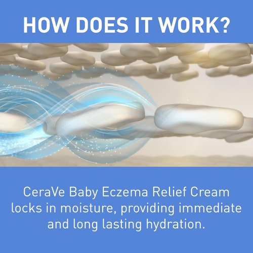 CeraVe Baby Eczema Relief Cream - 1% Colloidal Oatmeal & Vitamin E, Soothes Itchy Skin | 5oz