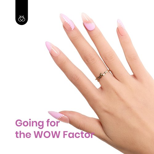 Beetles Pink Gel Polish - Fairy Tale 15ML/0.51Fl Oz, Pastel Light Pink Gel Nail Polish, Soak Off UV LED Lamp Nail Art, Long-Lasting Manicure Salon DIY Home Easter Spring Nails - Gifts for Her