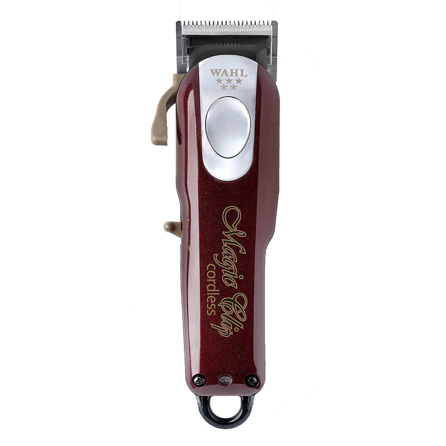Wahl Professional 5-Star Magic Clip #8148 - Precision Cordless Fade Clipper for Barbers - Includes Bonus Neck Duster (Burgundy)