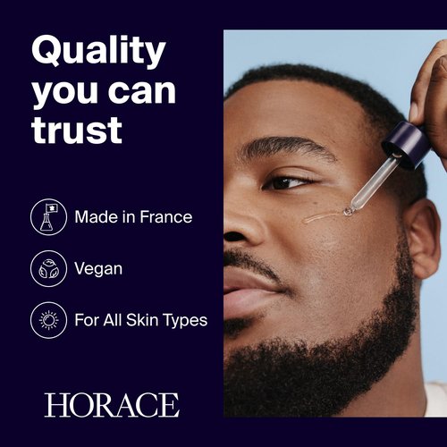 Horace Hyaluronic Acid Face Serum for Men - Advanced Moisturizing Treatment for Dry Skin | Unscented, 30ml