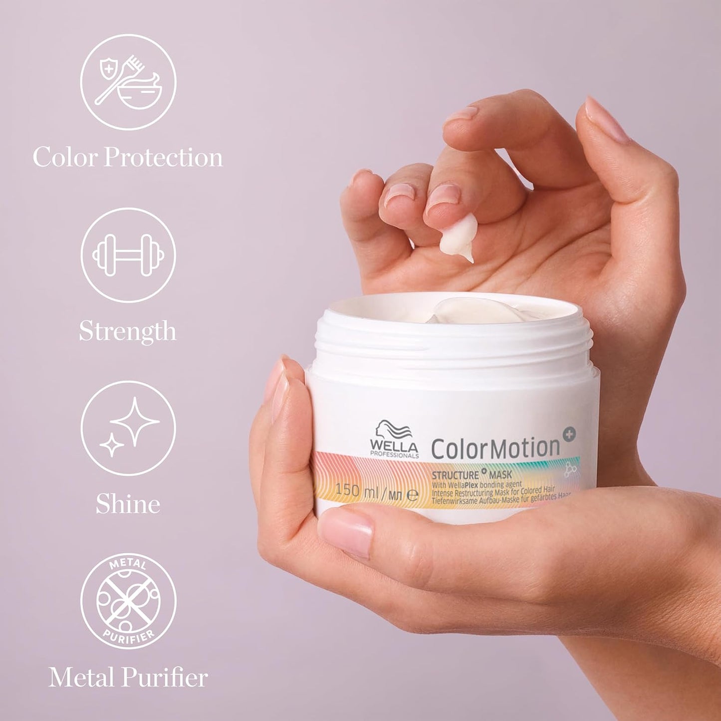 Wella Professionals ColorMotion+ Bonding Mask - Intense Deep Conditioning Treatment for Healthy Hair