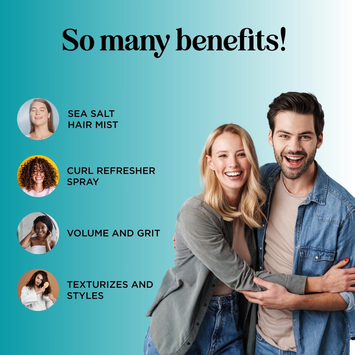 Skiennix Volumizing Sea Salt Spray - Texturizing Beach Waves & Curl Activator with Argan Oil | 8 oz