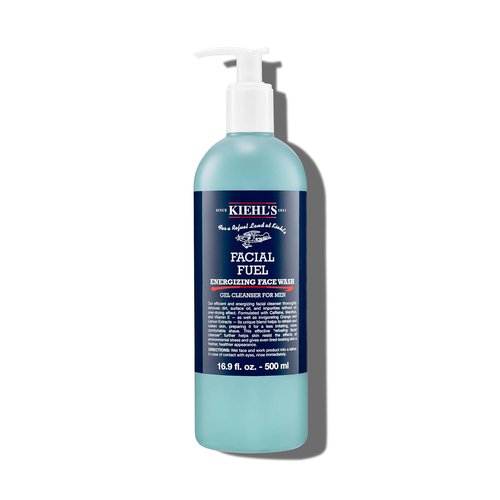 Kiehl's Facial Fuel Face Wash - Refreshing Men's Gel Cleanser with Caffeine & Vitamin E | Non-Drying, All Skin Types