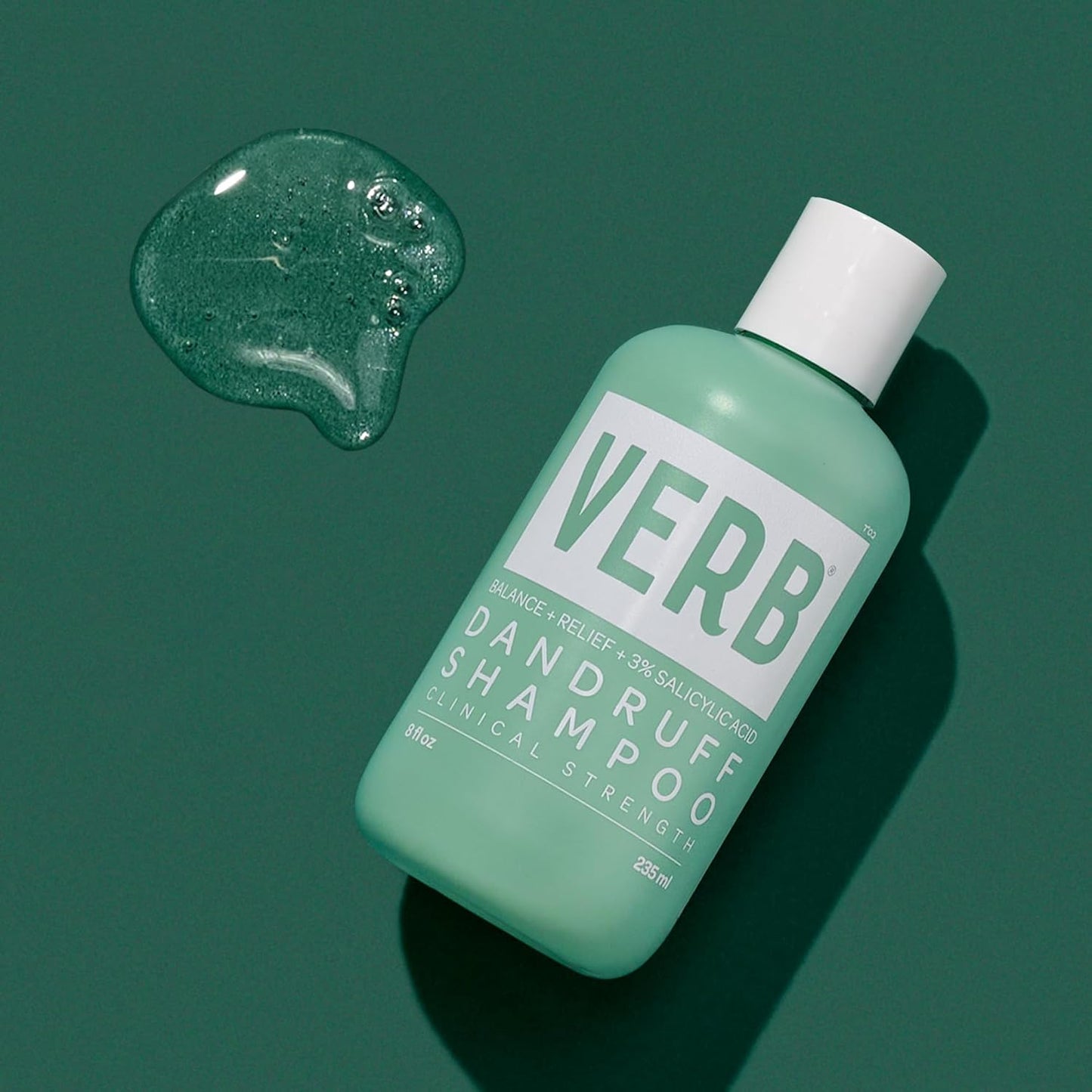 VERB® Dandruff Shampoo - Clinical Strength Relief with 3% Salicylic Acid for Gentle Cleansing